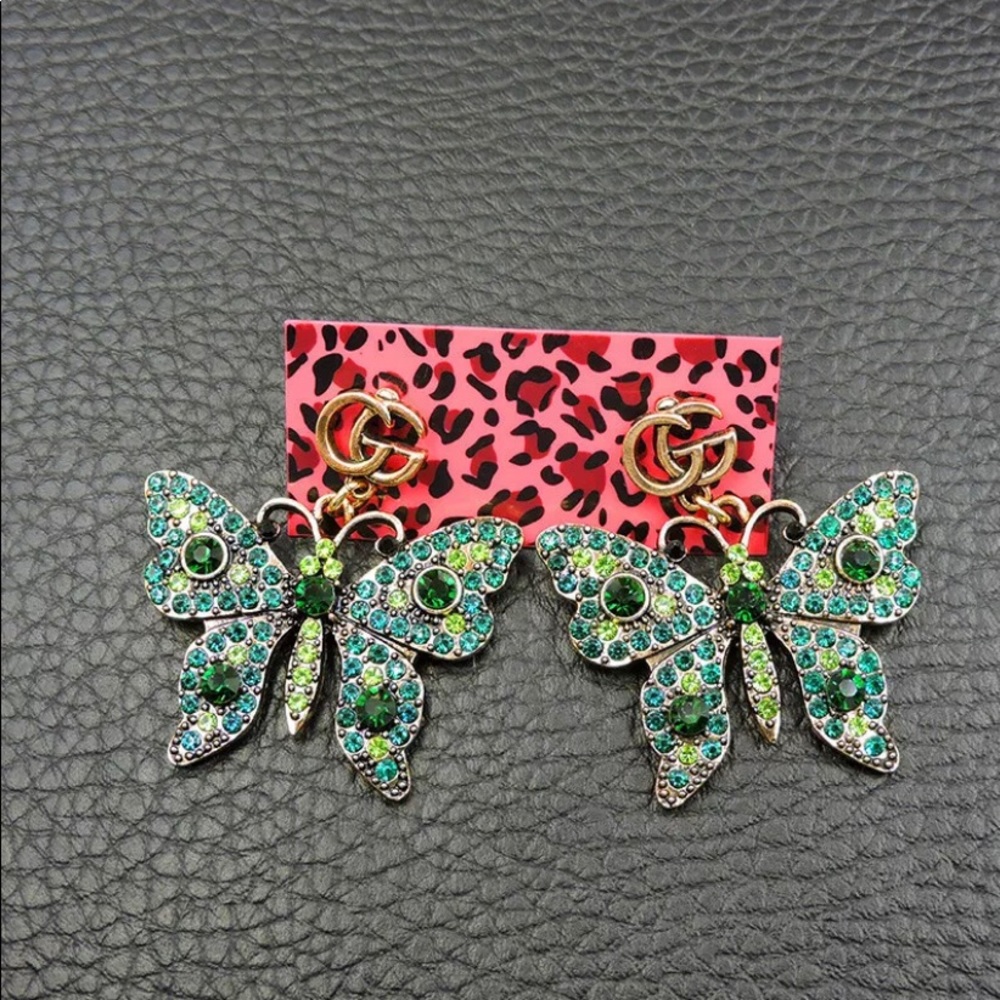 Green Butterfly 🦋💚 Earrings